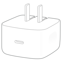 Apple динамични адаптер за пуњење од 40 W максималне излазне снаге од 60 W.